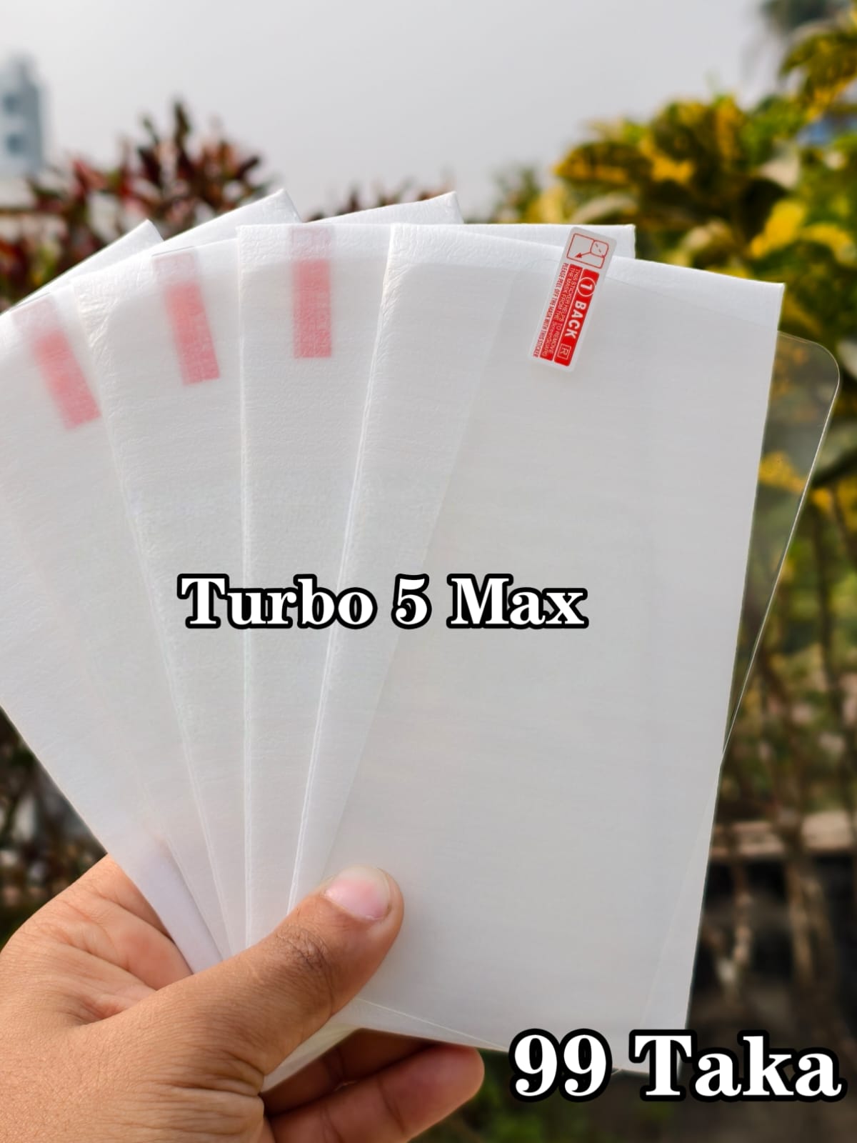 Redmi Turbo 5 Max Full Transparent Glass Screen Protector